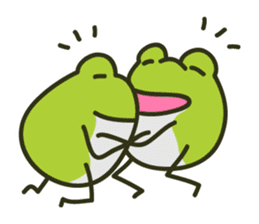 Keko the frog "happy frog" sticker #8839314