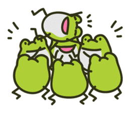 Keko the frog "happy frog" sticker #8839315