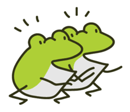 Keko the frog "happy frog" sticker #8839321