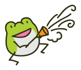Keko the frog "happy frog" sticker #8839322
