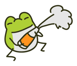 Keko the frog "happy frog" sticker #8839323