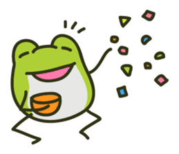 Keko the frog "happy frog" sticker #8839324