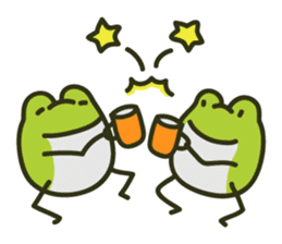 Keko the frog "happy frog" sticker #8839328
