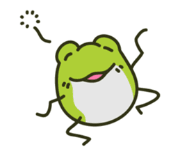 Keko the frog "happy frog" sticker #8839329