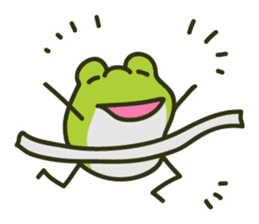Keko the frog "happy frog" sticker #8839330