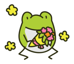 Keko the frog "happy frog" sticker #8839333