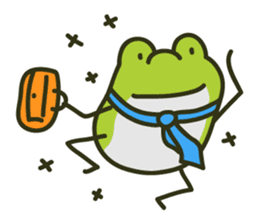 Keko the frog "happy frog" sticker #8839334