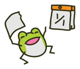 Keko the frog "happy frog" sticker #8839340