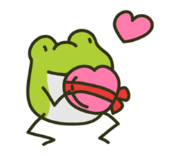 Keko the frog "happy frog" sticker #8839341