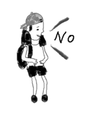 Black An'd White sticker #8839828