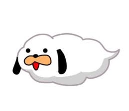 Puppy of the black ear 2 sticker #8840125