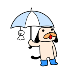 Puppy of the black ear 2 sticker #8840126