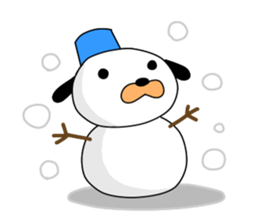 Puppy of the black ear 2 sticker #8840127