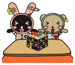 Choco and Mocha New Year special feature sticker #8840378