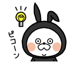 Ninja rabbit! sticker #8840629