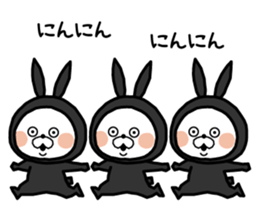 Ninja rabbit! sticker #8840635