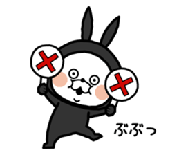 Ninja rabbit! sticker #8840636