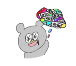 colorful pop bear2 sticker #8840994