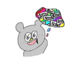colorful pop bear2 sticker #8840994