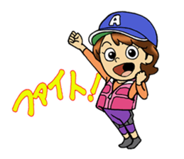 fishing girl ayumi sticker #8841025
