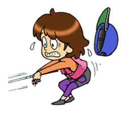 fishing girl ayumi sticker #8841030