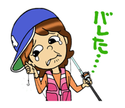 fishing girl ayumi sticker #8841031