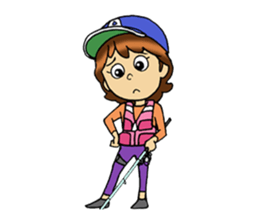 fishing girl ayumi sticker #8841033