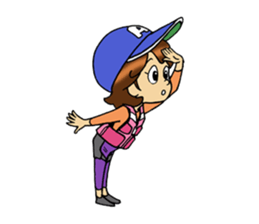 fishing girl ayumi sticker #8841039