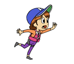 fishing girl ayumi sticker #8841041