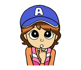 fishing girl ayumi sticker #8841050