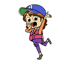 fishing girl ayumi sticker #8841052