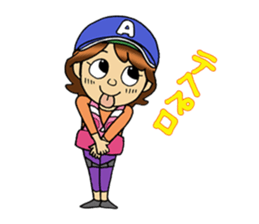 fishing girl ayumi sticker #8841053