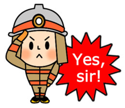 Fire Fighter and EMT-English sticker #8841064