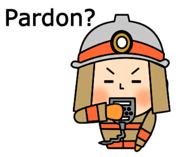 Fire Fighter and EMT-English sticker #8841080