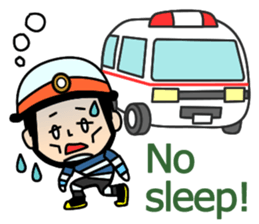 Fire Fighter and EMT-English sticker #8841090