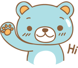 Cutie pastel bear sticker #8841760