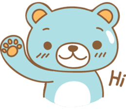 Cutie pastel bear sticker #8841760