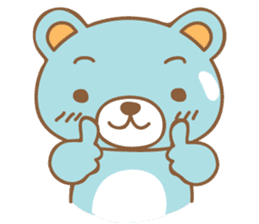 Cutie pastel bear sticker #8841762
