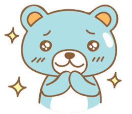 Cutie pastel bear sticker #8841766