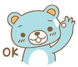Cutie pastel bear sticker #8841770