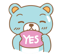 Cutie pastel bear sticker #8841772