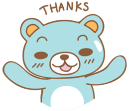 Cutie pastel bear sticker #8841773