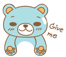 Cutie pastel bear sticker #8841785