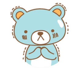 Cutie pastel bear sticker #8841786