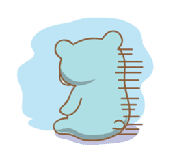 Cutie pastel bear sticker #8841790