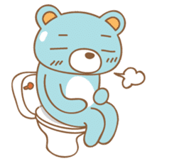 Cutie pastel bear sticker #8841791