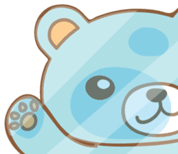 Cutie pastel bear sticker #8841793