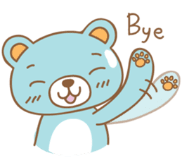 Cutie pastel bear sticker #8841795