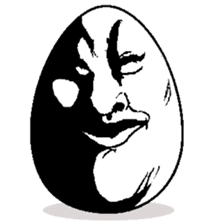 Eggs have various expressions . sticker #8842242