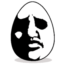 Eggs have various expressions . sticker #8842243